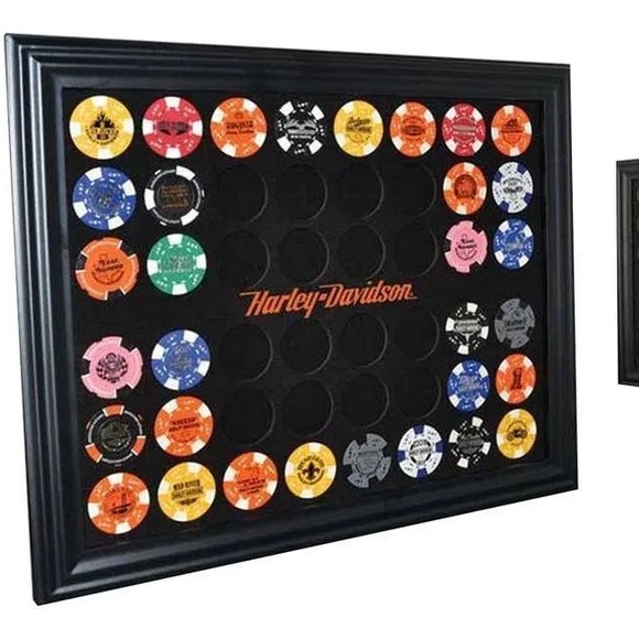 Harley-Davidson Other - Harley-Davidson 48 Poker Chip Collectors Frame GREAT GIFT 🎁